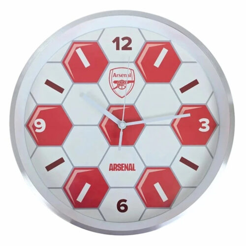 Arsenal FC Football Metal Wall Clock